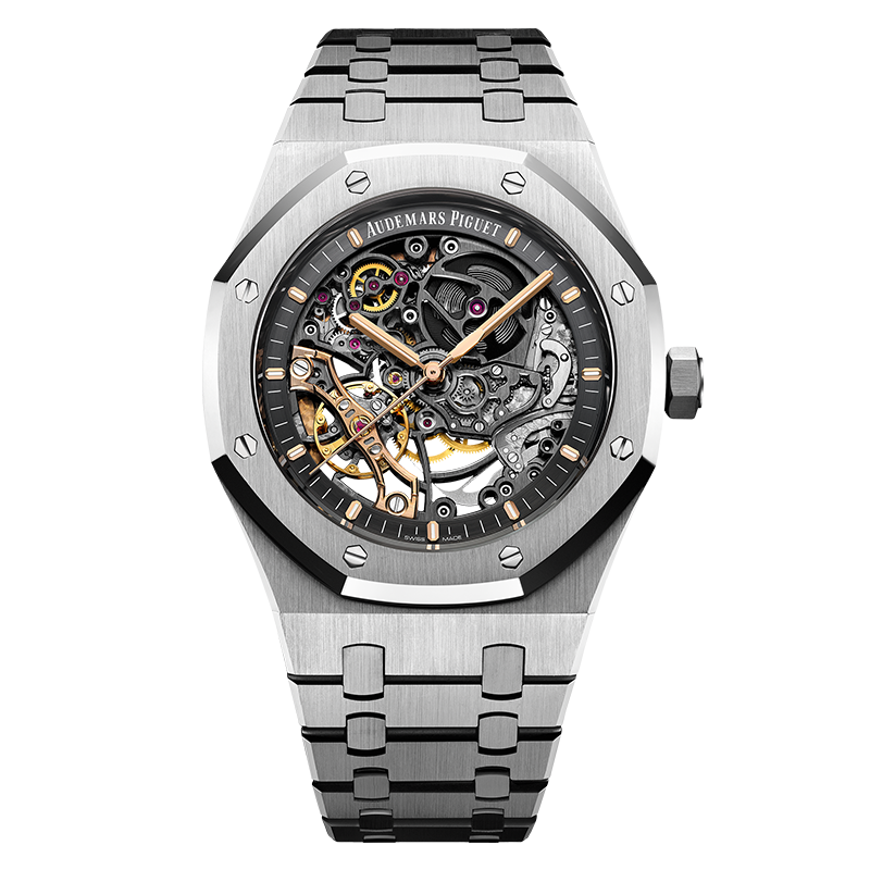 Audemars Piguet Royal Oak Skeleton – Grey Edition  Premium 1:1 Clone + AP Presentation Box