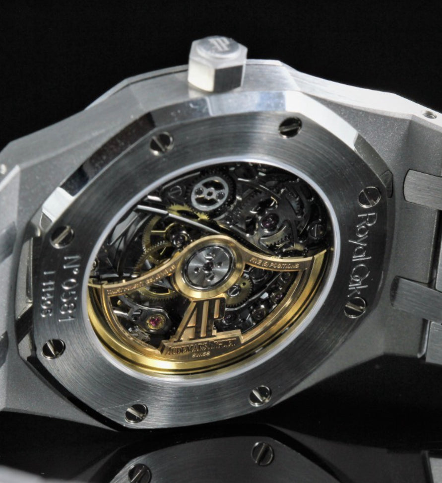 Audemars Piguet Royal Oak Skeleton – Grey Edition  Premium 1:1 Clone + AP Presentation Box