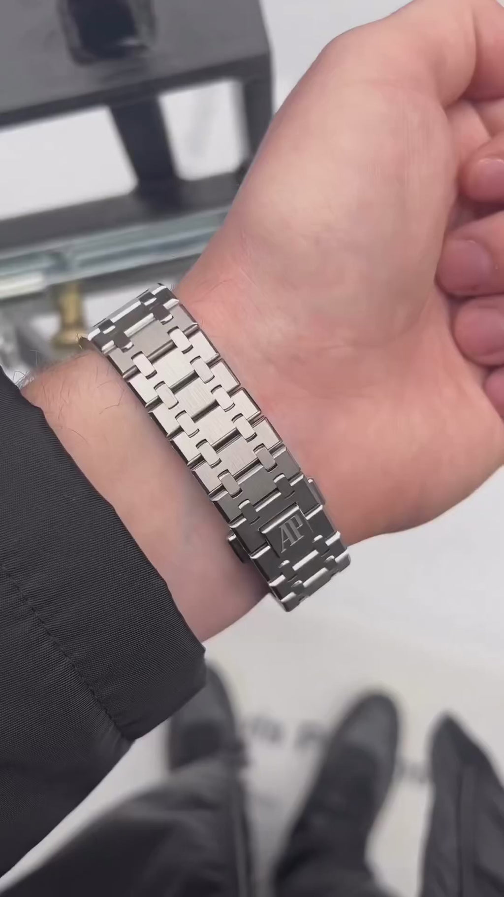 Audemars Piguet Royal Oak Skeleton – Grey Edition  Premium 1:1 Clone + AP Presentation Box